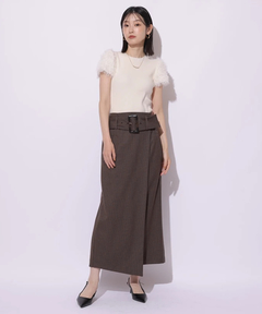 Mystrada(マイストラーダ) |ワイドベルトラップスカート