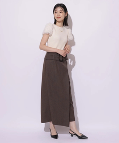 Mystrada(マイストラーダ) |ワイドベルトラップスカート