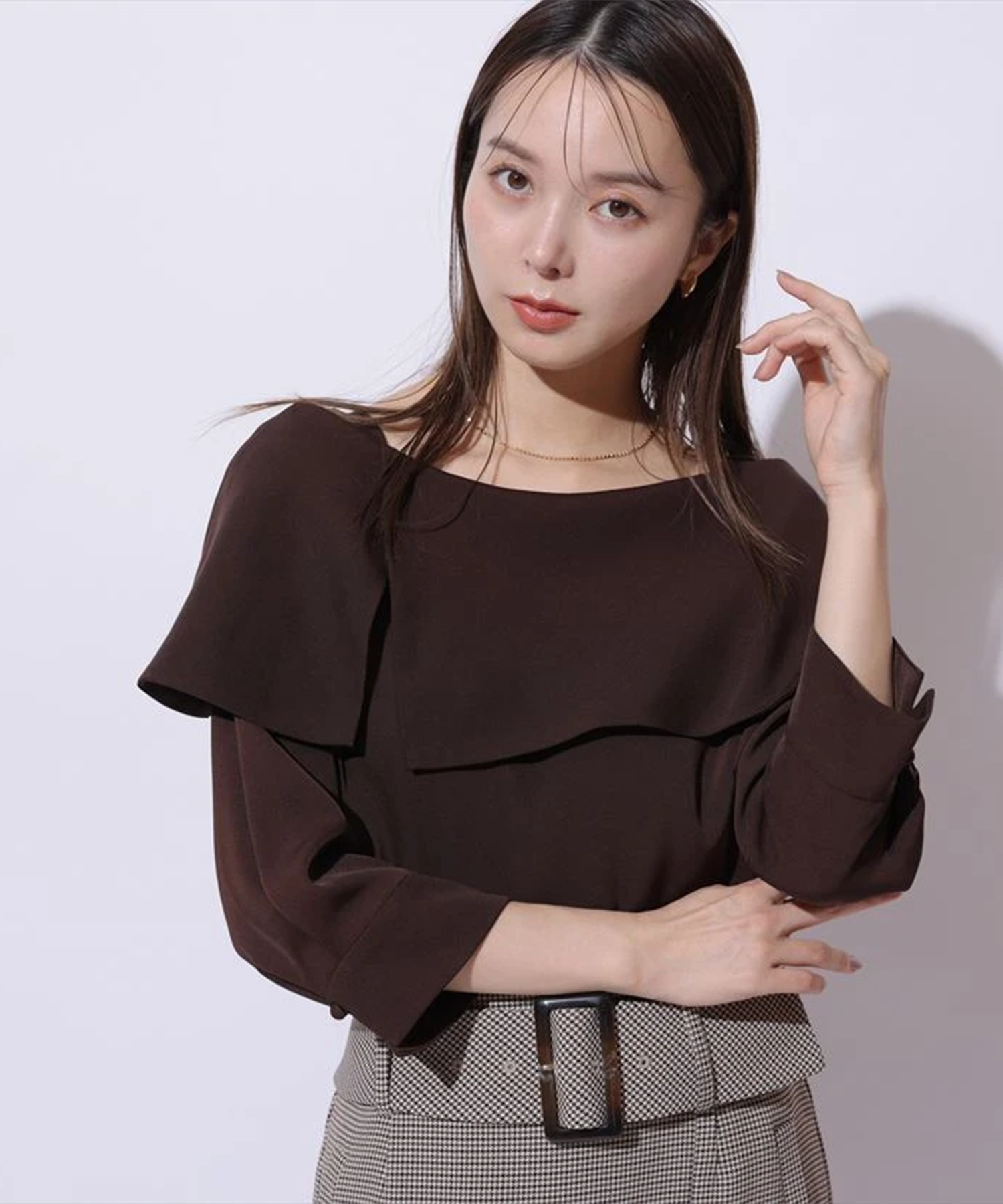 Arpege story ジレブラウス PEPLUM FUR GILET │【公式通販】Arpege story（アルページュ