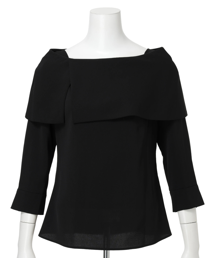 Arpege story 袖スリットブラウス アルページュ ストーリー Arpege story 袖スリットブラウス （白