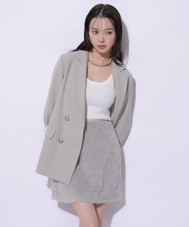 グレー ファー ミニスカート ファーミニスカート | スカート | Mystrada（マイストラーダ