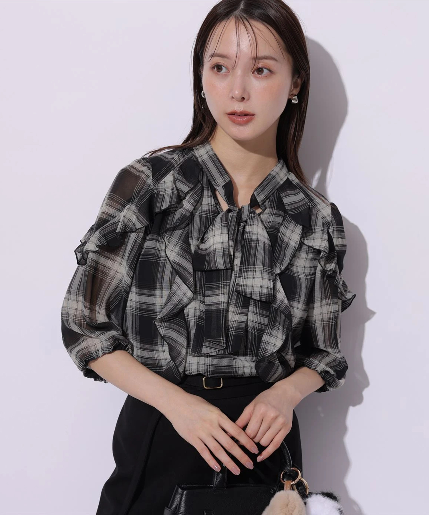 Mystrada リボンタイフリルブラウス リボンタイフリルブラウス | シャツ・ブラウス | Mystrada（マイ