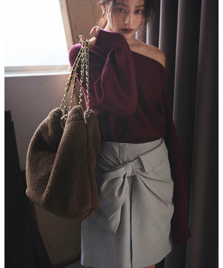 【Mystrada】リボンモチーフミニスカート リボンモチーフミニスカート | スカート | Mystrada（マイストラーダ