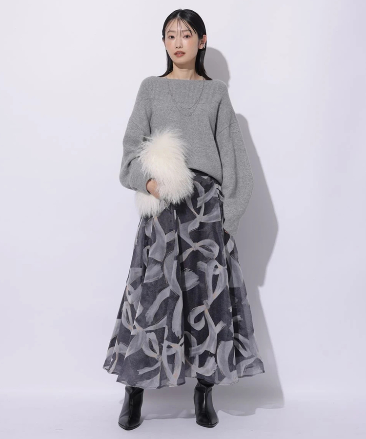 ノットモチーフフロッキースカート | スカート | Mystrada（マイ