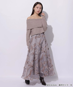 スタッフコーディネート】ノットモチーフフロッキースカート｜fumika