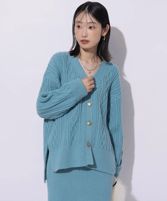 Mystrada(マイストラーダ) |ケーブル編みカーデ