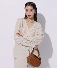 Mystrada(マイストラーダ) |ケーブル編みカーデ