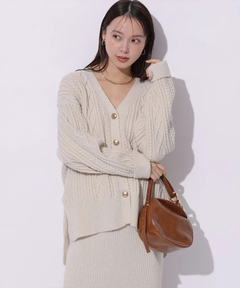 Mystrada(マイストラーダ) |ケーブル編みカーデ