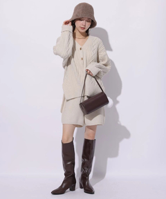 Mystrada(マイストラーダ) |ケーブル編みカーデ