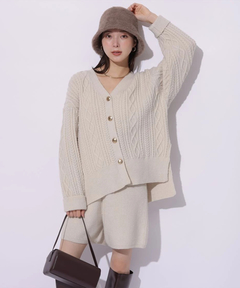 Mystrada(マイストラーダ) |ケーブル編みカーデ