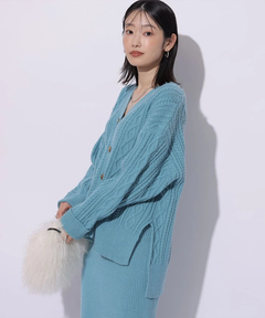 Mystrada(マイストラーダ) |ケーブル編みカーデ