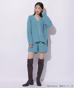 Mystrada(マイストラーダ) |ケーブル編みカーデ