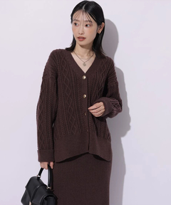 Mystrada(マイストラーダ) |ケーブル編みカーデ