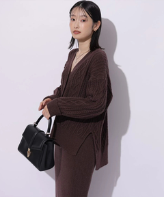 Mystrada(マイストラーダ) |ケーブル編みカーデ