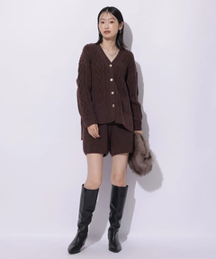 Mystrada(マイストラーダ) |ケーブル編みカーデ