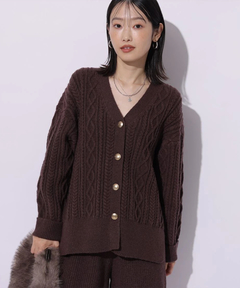 Mystrada(マイストラーダ) |ケーブル編みカーデ