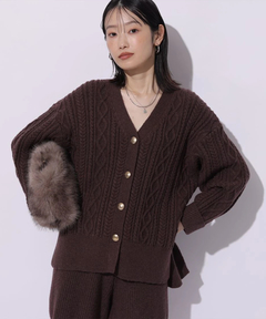 Mystrada(マイストラーダ) |ケーブル編みカーデ