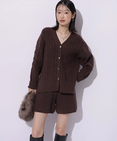 Mystrada(マイストラーダ) |ケーブル編みカーデ