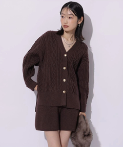 Mystrada(マイストラーダ) |ケーブル編みカーデ