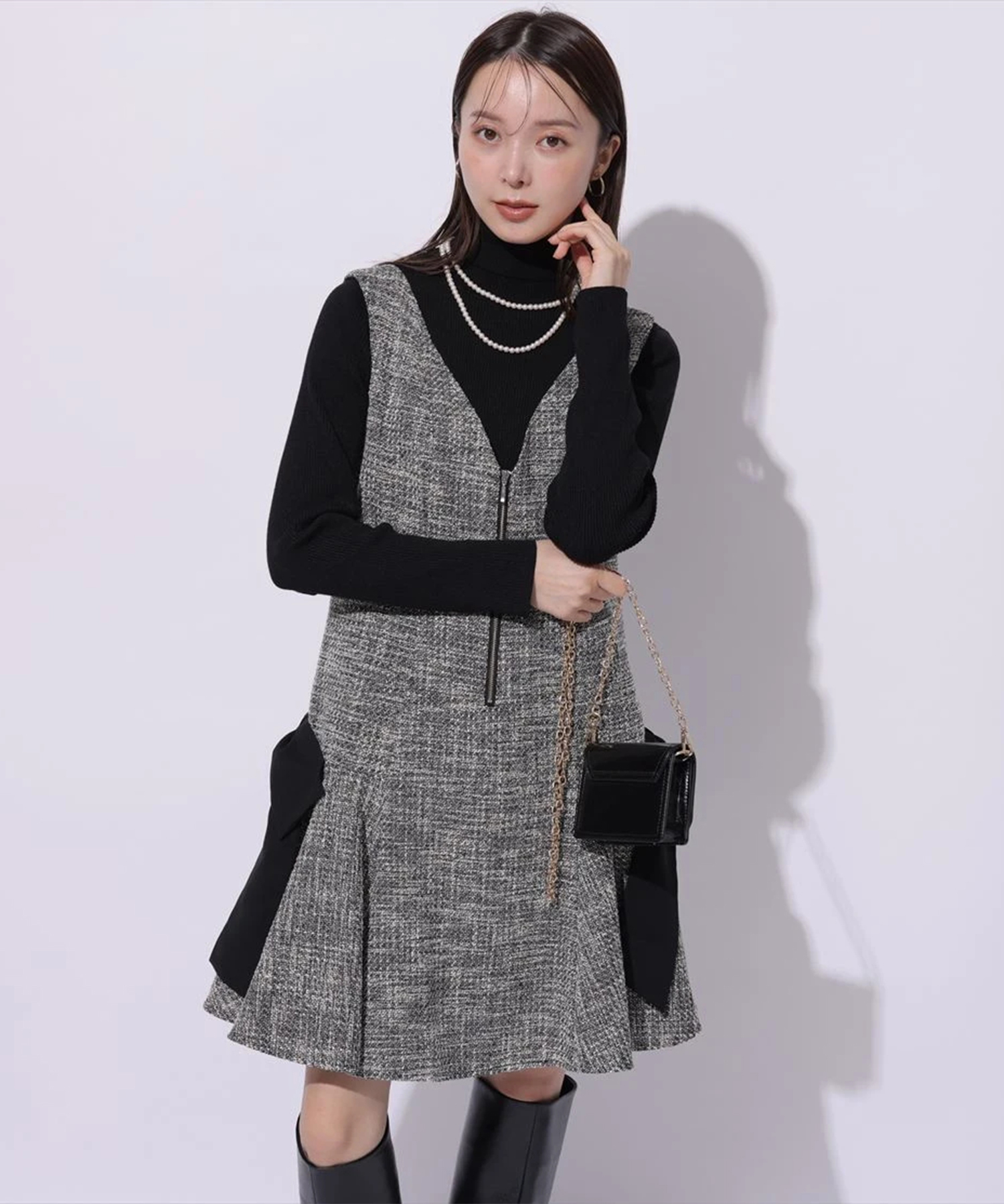 ★タグ付き新品★ Rirandture フレアミニジャンスカ Rirandture（リランドチュール）の「フレアミニジャンスカ（ワンピース