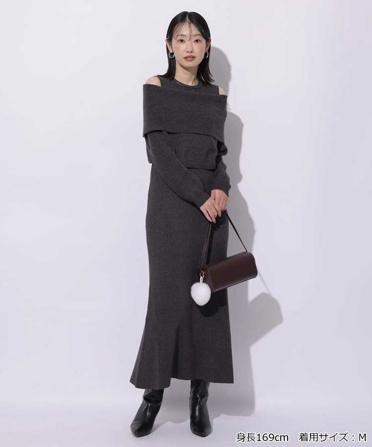 オフショルニットワンピースSET | ワンピース | Mystrada（マイ