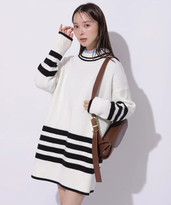 新品未使用タグ付　アルページュストーリー　カラーボイルAラインワンピース 新品タグ付き】Arpege story カラーボイルAラインワンピース