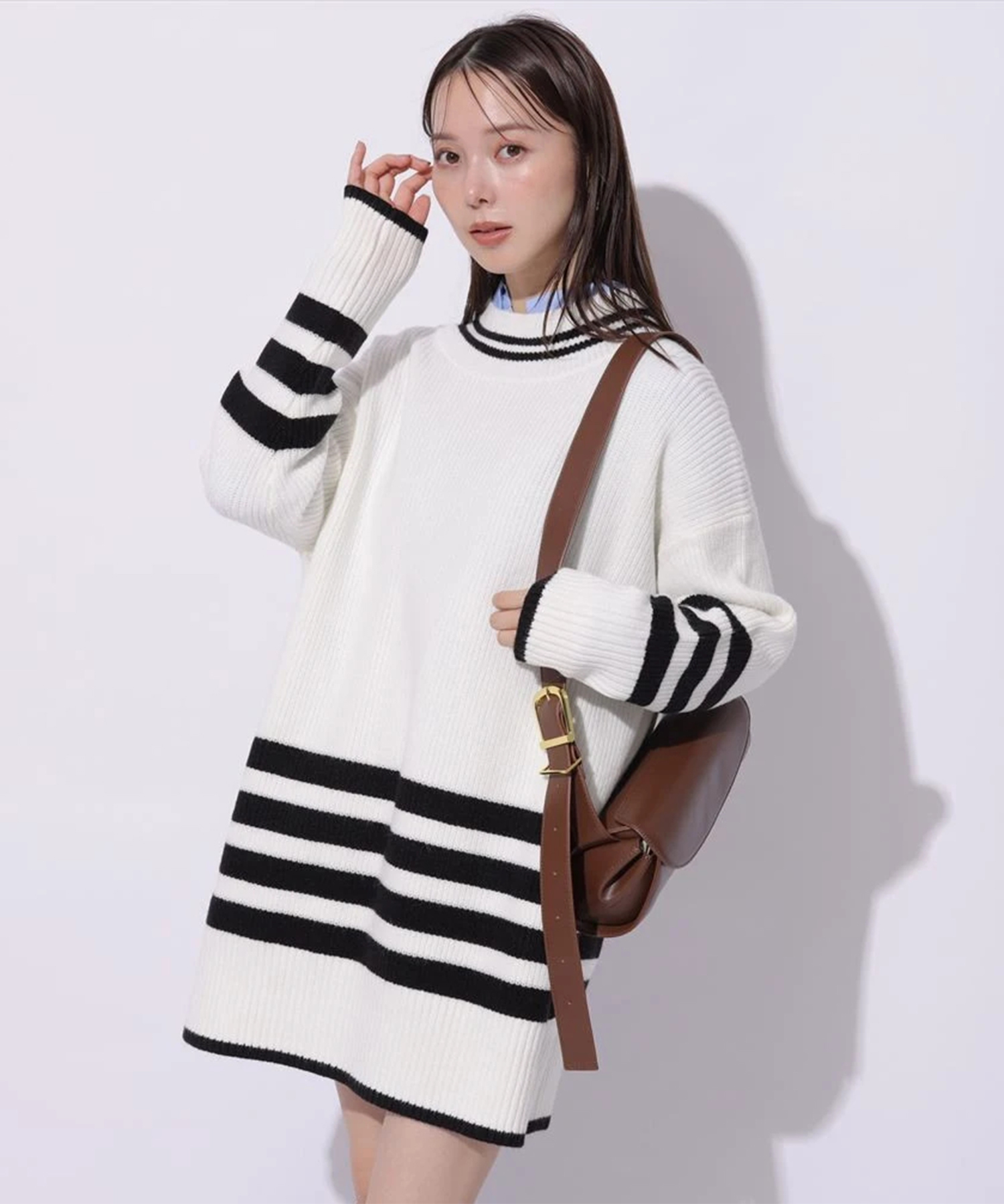 【Mystrada】ボーダービッグニット/ホワイト ボーダービッグニット | ワンピース | Mystrada（マイストラーダ