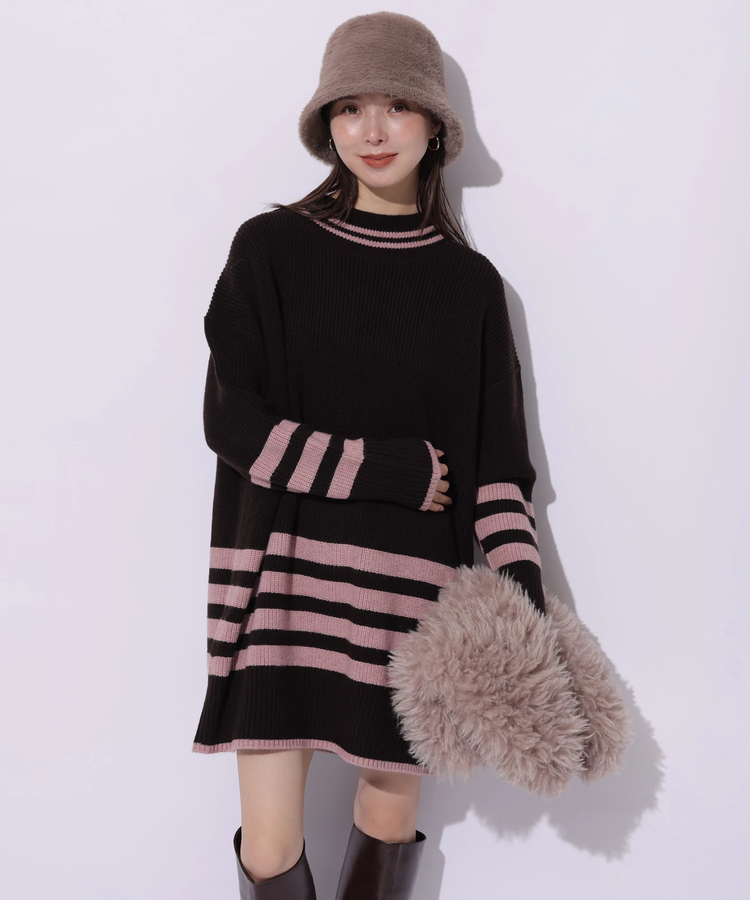 【Mystrada】ボーダービッグニット/ホワイト WEB LIMITED］ボーダービッグニット | ワンピース | Mystrada（マイ