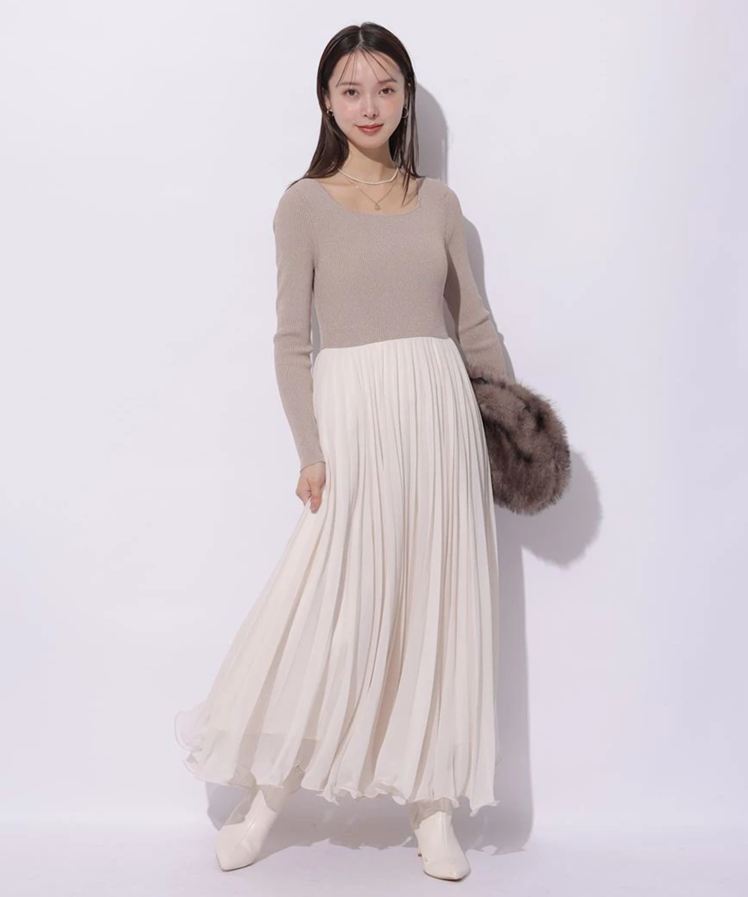 プリーツメローラメニットワンピース | ワンピース | Mystrada（マイ