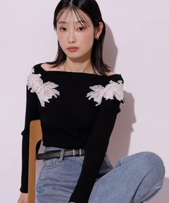 パール釦コクーンニットジャケット | カーデ | Rirandture（リランド