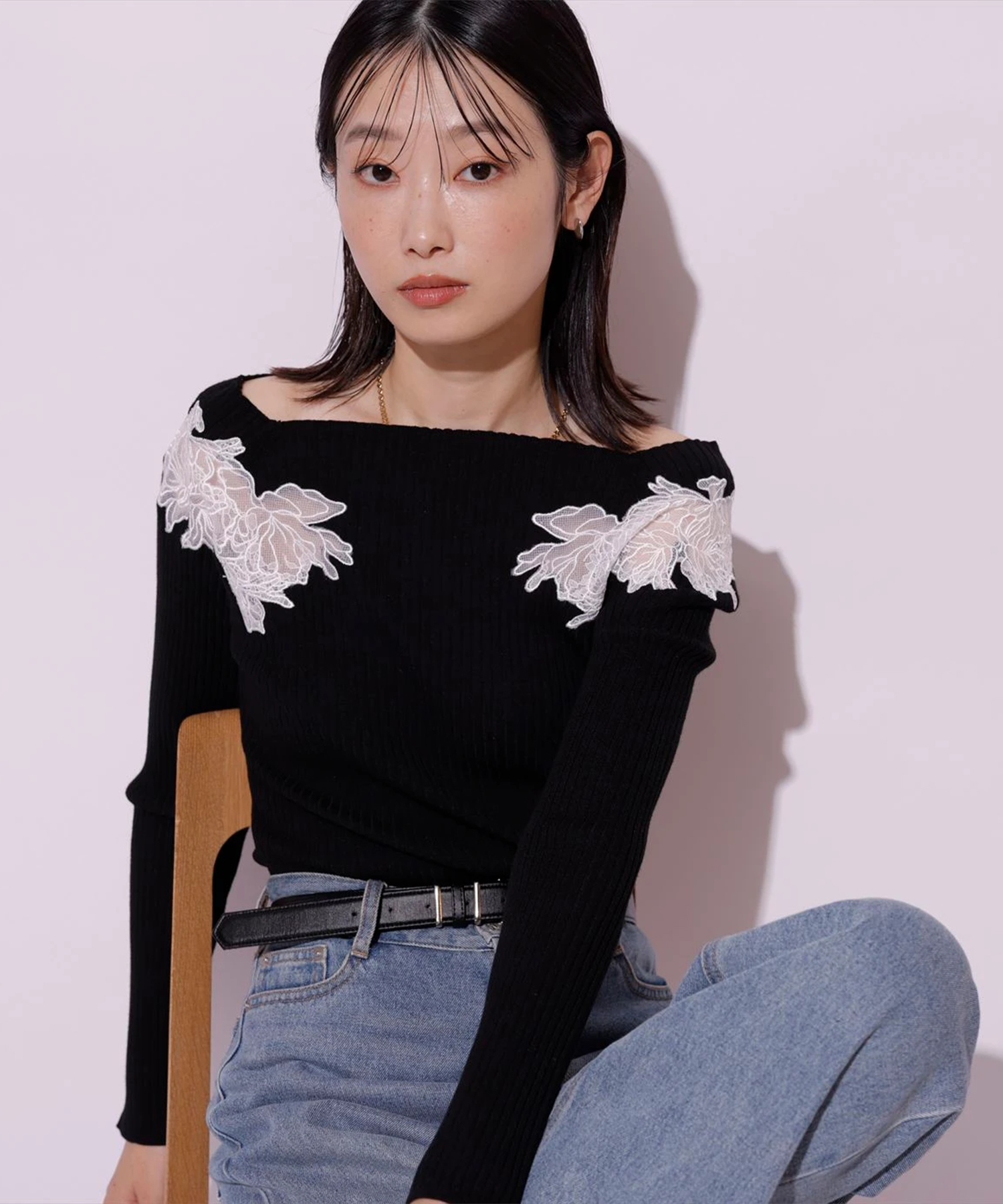 フラワーエンブロイダリーニット | ニット | Mystrada（マイストラーダ