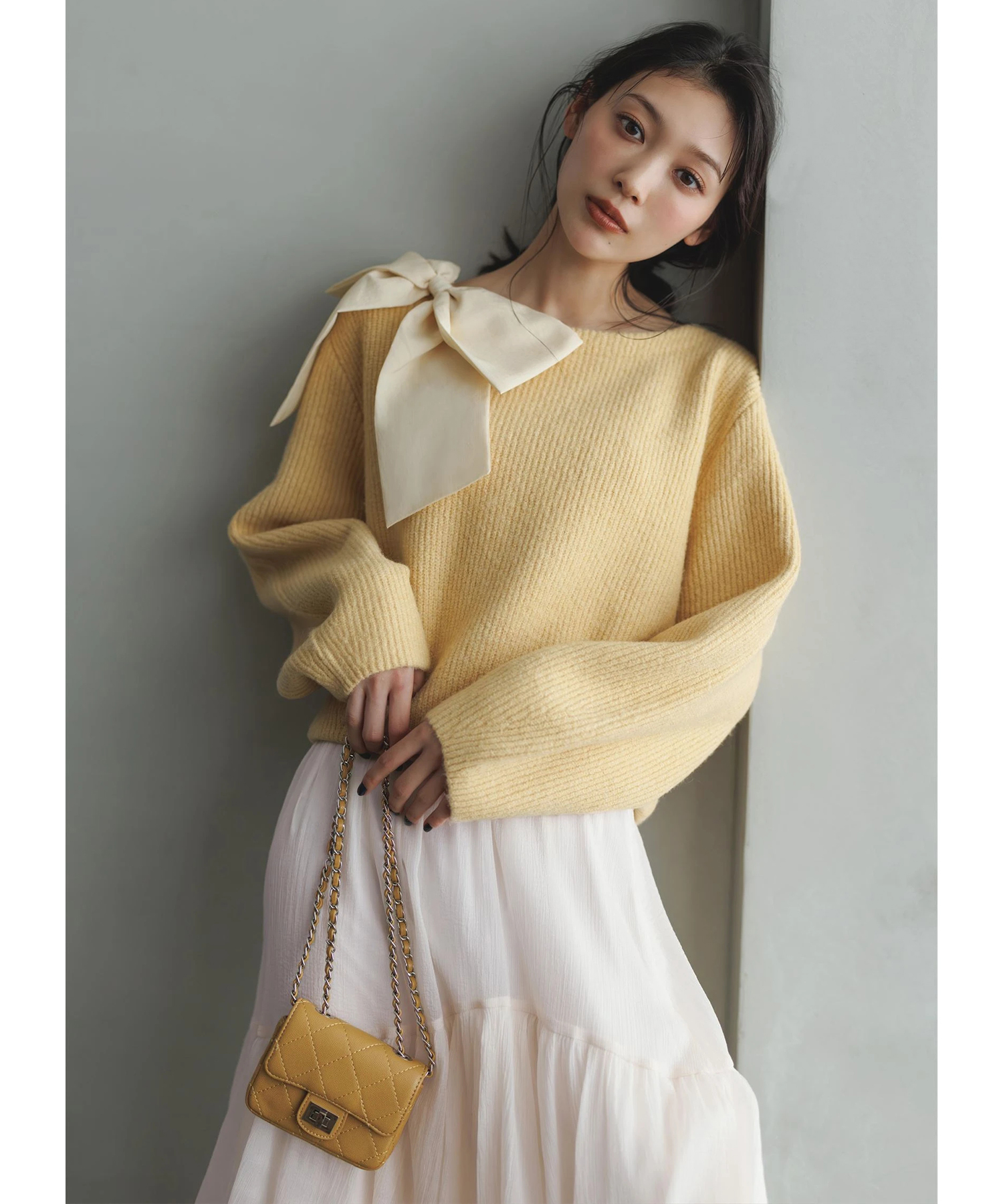 アシメリボンニットプルオーバー | ニット | Mystrada（マイストラーダ