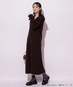 Mystrada(マイストラーダ) |ハーフジップニットワンピース