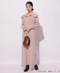 Mystrada(マイストラーダ) |ハーフジップニットワンピース