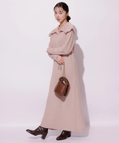 Mystrada(マイストラーダ) |ハーフジップニットワンピース