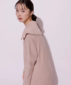 Mystrada(マイストラーダ) |ハーフジップニットワンピース