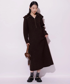 Mystrada(マイストラーダ) |ハーフジップニットワンピース