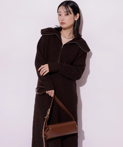 Mystrada(マイストラーダ) |ハーフジップニットワンピース