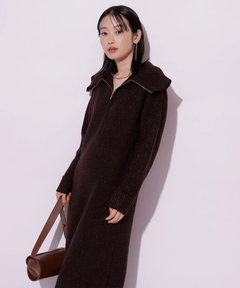 Mystrada(マイストラーダ) |ハーフジップニットワンピース