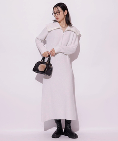 Mystrada(マイストラーダ) |ハーフジップニットワンピース