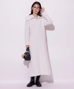 Mystrada(マイストラーダ) |ハーフジップニットワンピース