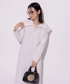 Mystrada(マイストラーダ) |ハーフジップニットワンピース