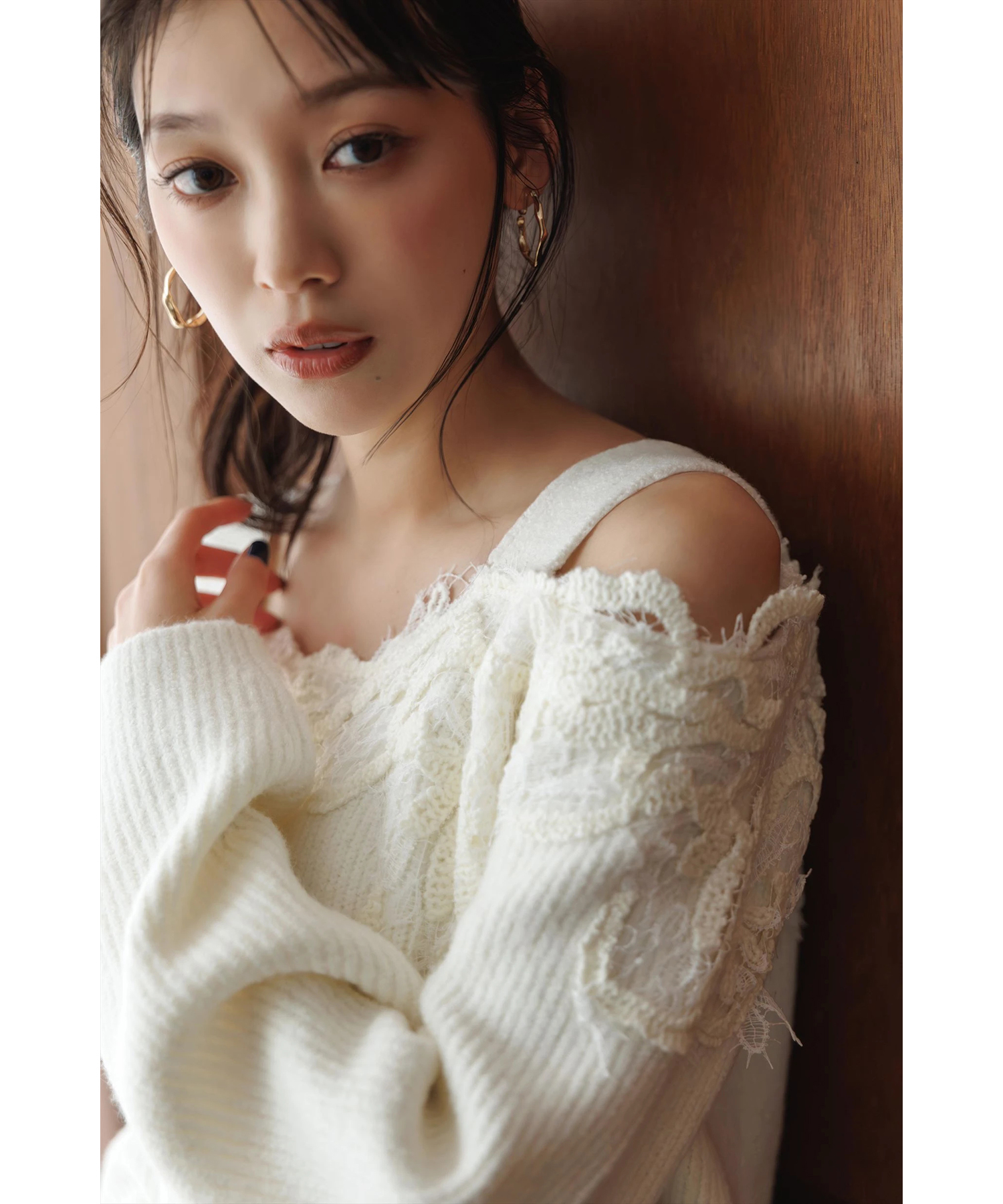 レースオフショルニットワンピ | ワンピース | Mystrada（マイ