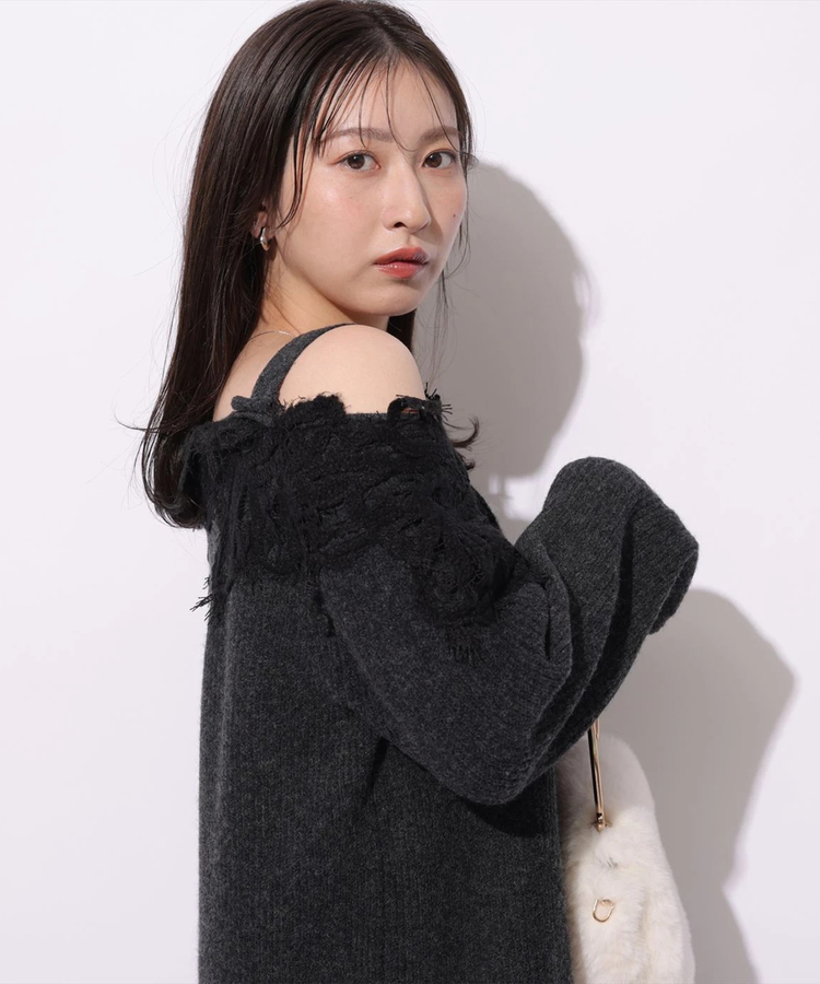 【新品タグ付き】マイストラーダ ニットレーススカートワンピース アルページュ o1728259214511378557.jpg?caw=800