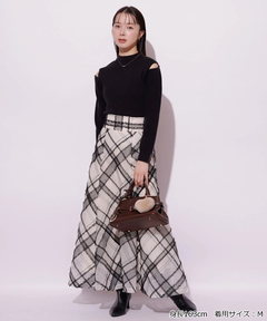 Mystrada(マイストラーダ) |チュールチェック刺繍スカート