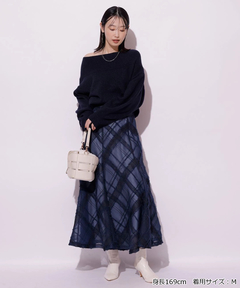 Mystrada(マイストラーダ) |チュールチェック刺繍スカート