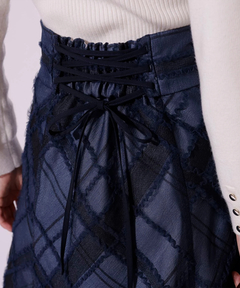 Mystrada(マイストラーダ) |チュールチェック刺繍スカート