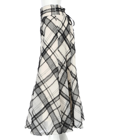 Mystrada(マイストラーダ) |チュールチェック刺繍スカート