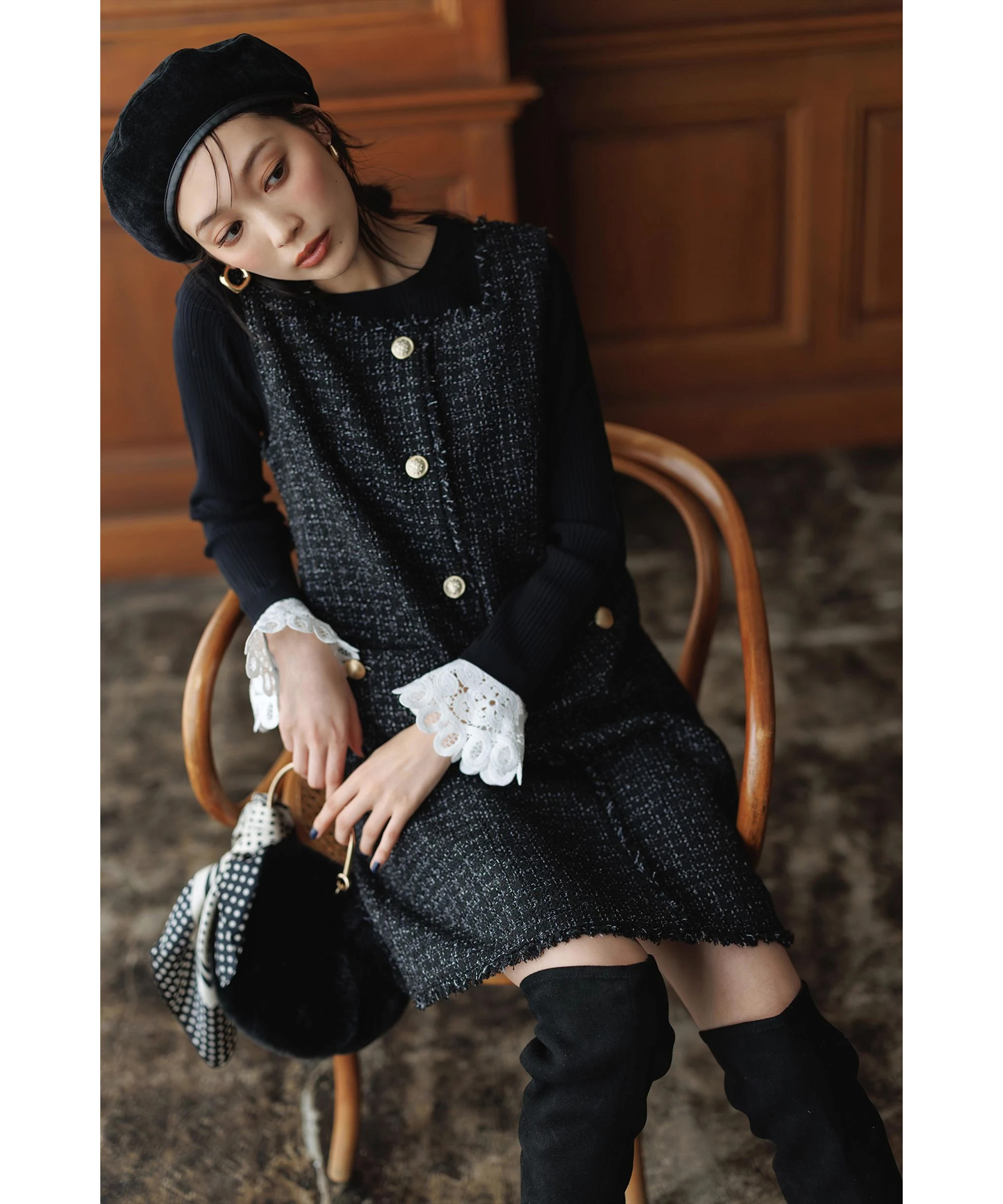 スクエアネックミニジャンスカ | ワンピース | Mystrada（マイ