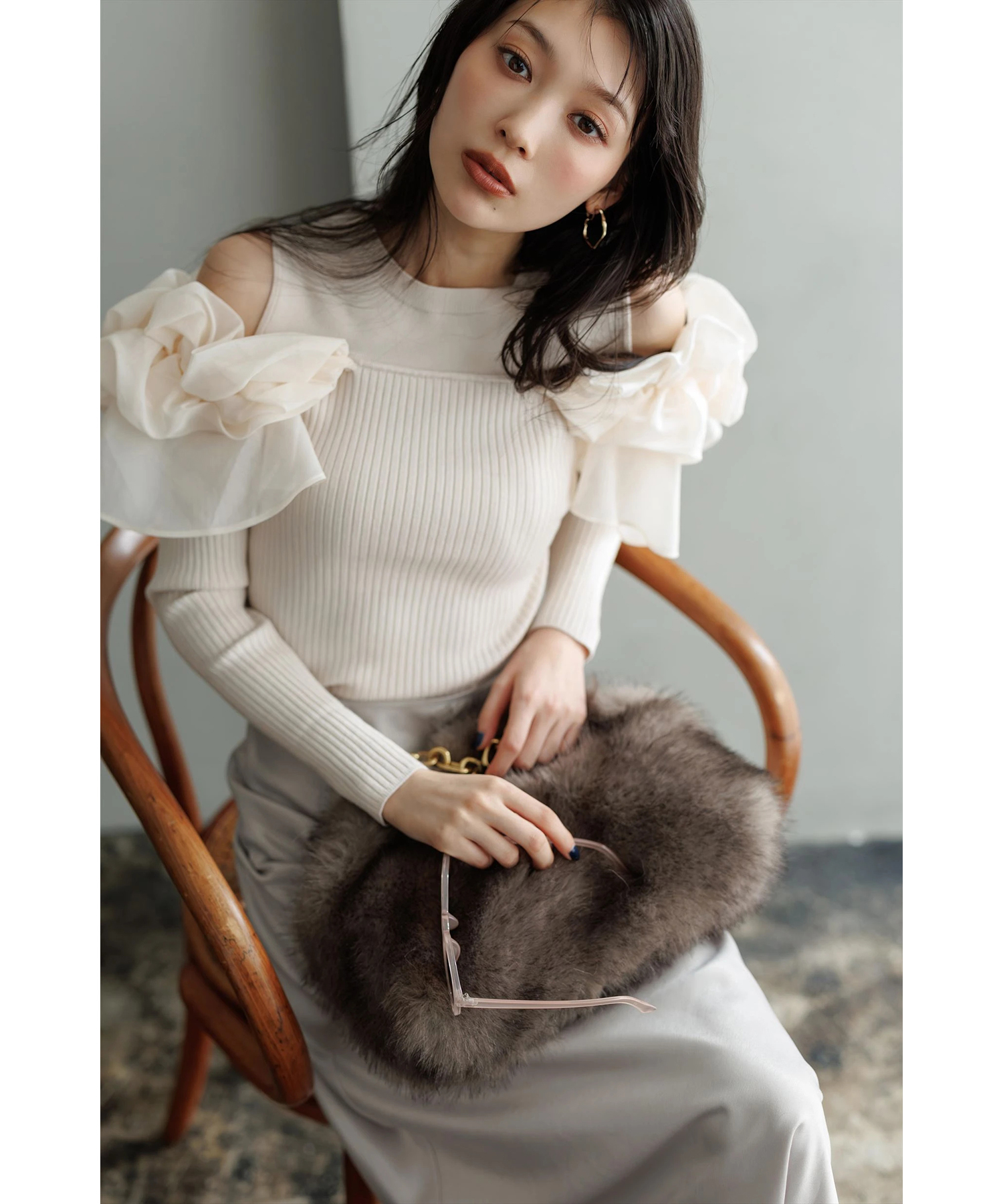 オフショルパフニット | ニット | Mystrada（マイストラーダ